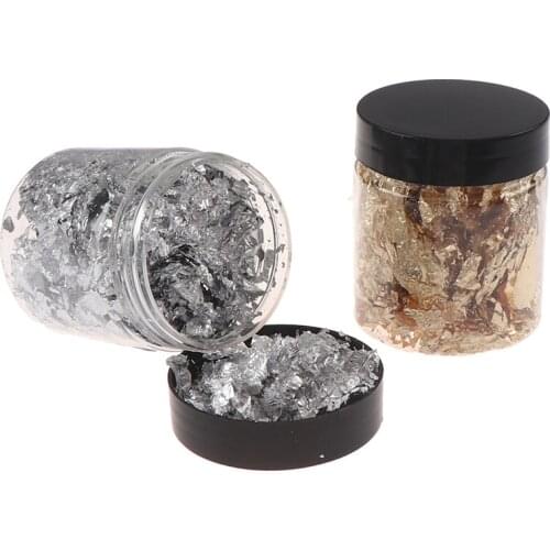 1 Set Imitation Gold Foil Art Craft Paper Leaf Leaves Sheets Bulk Foil Paper Leaves For Gilding Diy Nail Flake Art Decor