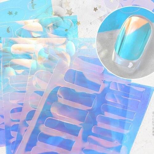 1pcs Ice Patch Nail Sticker Japanese Aurora Ice Sticker Decals Self Adhesive Nails Design Sticker Manicure Decoration