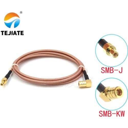 1PCS TEJIATE Adapter Cable SMB To SMB Type SMBJ Convert SMBKW 8-90CM 1M 1.5M 2M Length Connector RG316 Wire
