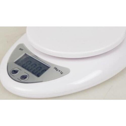 100pcs5000g /1g 5kg Food Diet Postal Kitchen Scales Digital scale balance weight LED electronic scale With backlight