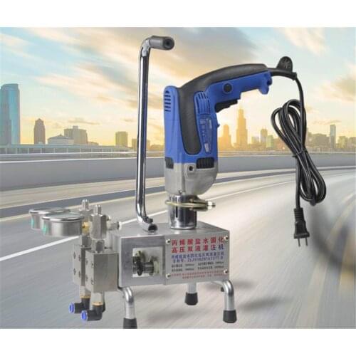 1500W Double Liquid Polyurethane Foam/epoxy Injection Grouting Machine 220V Acrylic Salt Water Curing Grouting Machine Paint