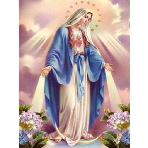 5D Diy Diamond Embroidery Religion Icons Full Drill Diamond Painting Religious Cross Stitch Mosaic Art Picture Rhinestones Decor