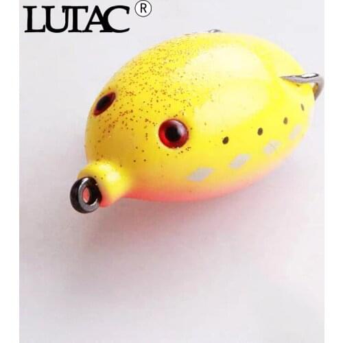 Abs plastic soft frog LUTAC artificial bait fishing lure 50mm 12g topwater frog fishing bait