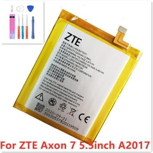 2020 Original New LI3931T44P8H756346 Battery For ZTE Axon 7 5.5inch A2017 Battery 3320mAh With Tracking Number