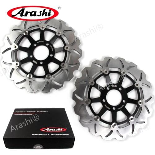 Arashi 1 Pair For KAWASAKI ZZR 1100 1990-1992 CNC Front Brake Discs Rotors ZZR1100 1990 1991 1992 ZRX1200 ZX9R ZEPHYR ZXR R