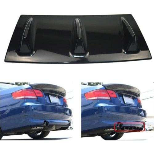 Car Modified Rear Bumper Universal Car Rear Bumper Chassis Shark Fin Spoiler Y4UA
