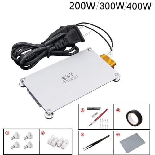 BGA Led Lamp Bead Desoldering Station LCD Strip Chip Repair Thermostat Heating Plate Aluminum TC Fever Plate Preheating