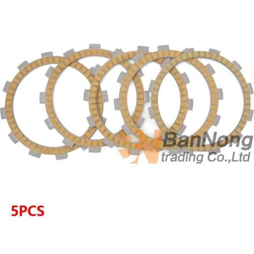 5PCS Motorcycle Carbon Fibre Friction Clutch Plates Disc For Suzuki DL250 V-Strom GSX250R GW250 Inazuma TU250 Volty Type ST250X