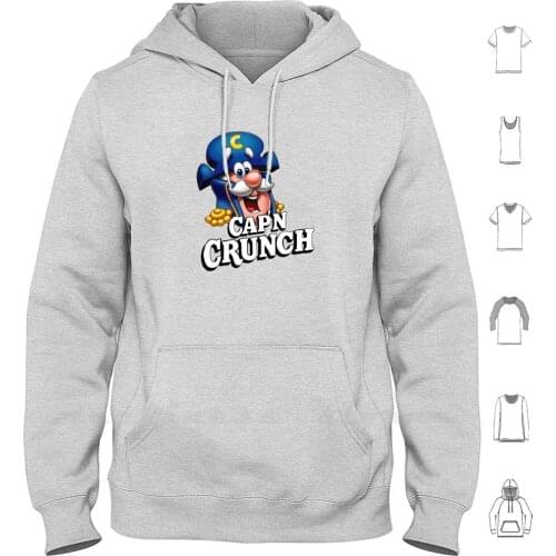 Capn Crunch Hoodies Long Sleeve Captain Crunch Food Breakfast Cereal Cool Funny Pretty Hacker Hacking Programmer