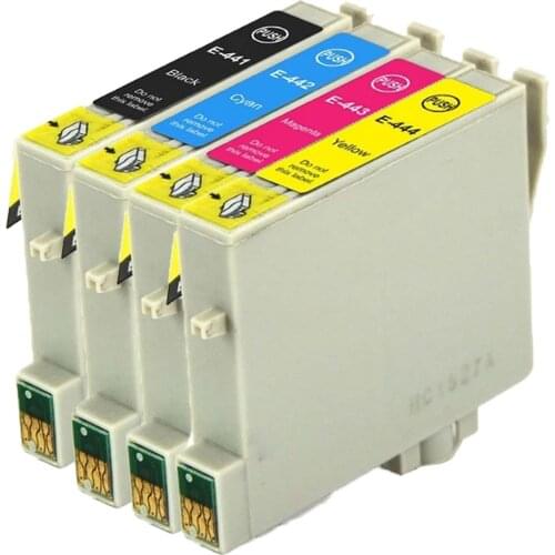 Caidi Compatible T0441 T0442 T0443 T0444 Premium Ink Cartridges for Epson Stylus CX3600, CX3650, CX4600, CX6400, CX6600
