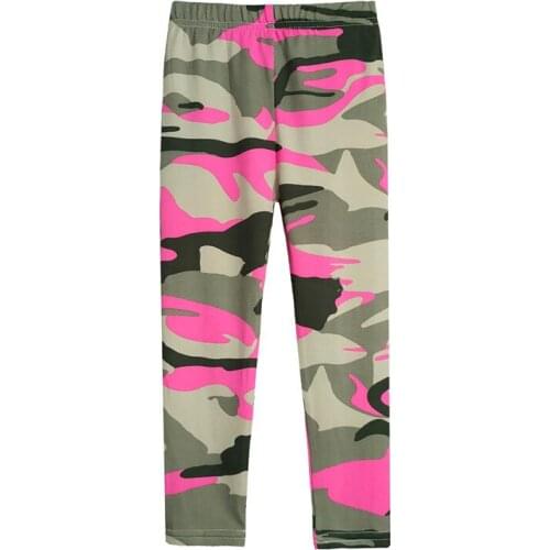 Girls Leggings Summer Children Skinny Pants Elastic Silk Breathable Casual Pencil Pants Camouflage Plaid Trousers Kids Leggings