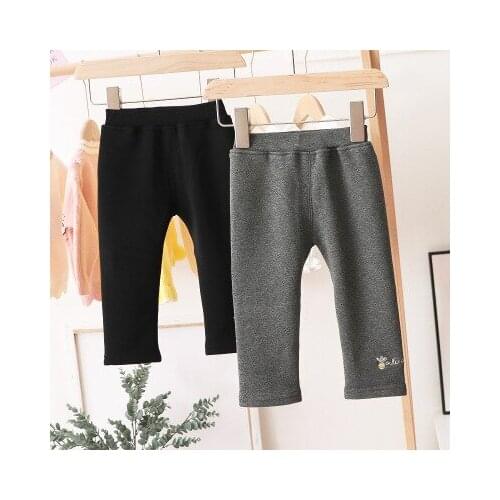 Baby Girl Leggings 2020 Autumn Winter New Baby Clothes Toddler Girl Casual Thin Velvet Legging Kids Trousers Warm Leggings 2-7Y