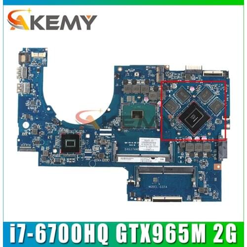 For HP 17-W 17-AB Laptop Motherboard 862259-601 DDR4 DAG37AMB8D0 965M 4GB GPU SR2FQ i7-6700HQ 2.6GHz CPU 100% Tested Fast Ship