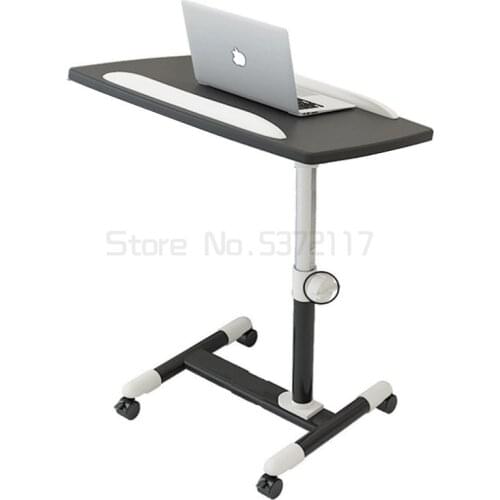 Mobile bedside table bedroom computer table lazy bed folding desk can lift Bedroom Table