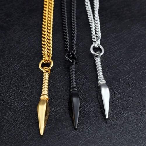 FATE LOVE Fashion Jewelry Unique Men Necklace & Pendant for boyfriend 316 Stainless Steel Chain Black silver gold Color