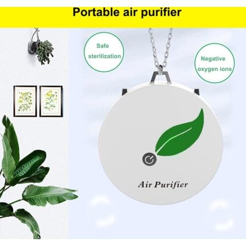 Mini Car Air Purifier Car Air Purification Agent USB Rechargable Aroma Diffuser 600W Anion Ionic Purifier Oxygen Bar Cleaner