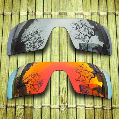 Polarized Replacement Lense For-Oakley Oil Rig Sunglasses Frame True Color Mirrored Coating - Chrome & Red Combine Options