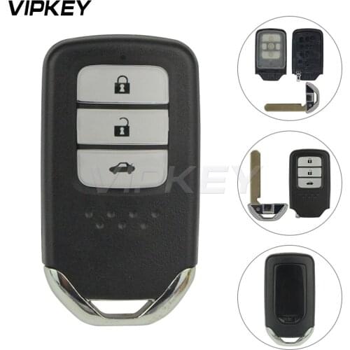 Remotekey replacement case cover shell 3 button For Honda Accord CRV with emergency key
