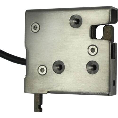 Stainless Steel Electric Cabinet Lock for Vending Machine with reporting and Manual Override 12VDC/24VDC (MD1220LS-H)