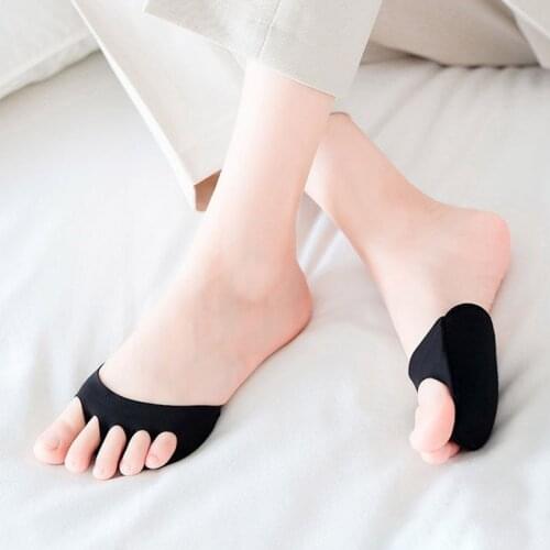 Heels Five Toes Forefoot Pads for Women High Heels Half Insoles Calluses Corns Foot Pain Care Absorbs Shock Socks Toe Pad Insert