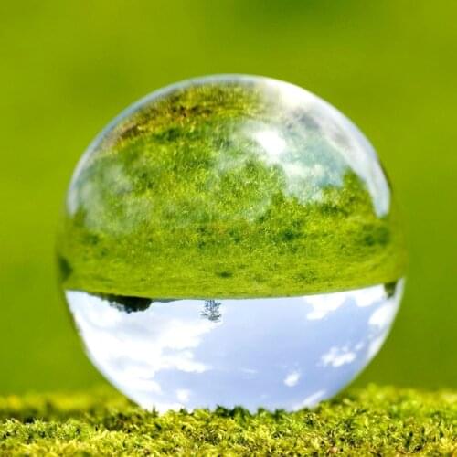 80mm Super Lens Crystal Clear Glass Ball for Outdoor Photography Or Decoration Large Crystal Ball Stand Wedding Gifts Decor Ball