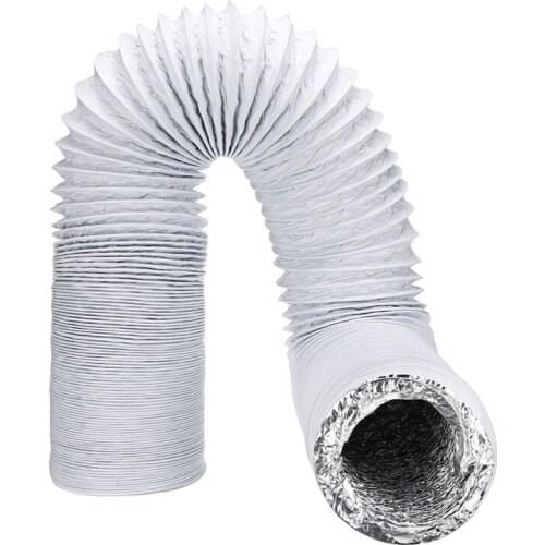 Aluminum Foil Duct 1.5-6M Hose Pipes Fittings Kitchen Flexible Exhaust Inline Fan Vent Hoses Ventilation Air Vent Tupe Part