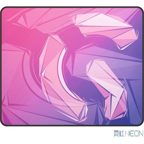 Esports Tiger Neon Mousepad comfort performance Silky texture provides speed control stitched edges