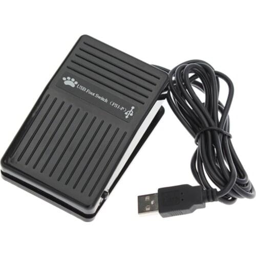 USB Single Foot Switch Keyboard Pedal Control one Switch for PC Computer USB Action Control Pre-program Key Functions mouse
