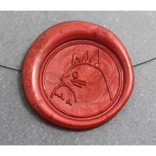 Totoro Sealing Wax, cute cartoon Wax Seal Stamp, gift idea, wedding invitation logo