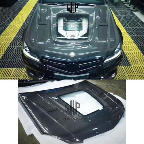 W204 C63 Coupe High Quality Carbon Fiber Fiber Engine Hoods Auto Car Bonnet For Mercedes Benz W204 C63 Coupe 11-14