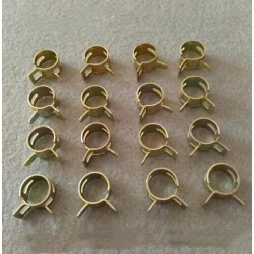 50Pcs 4mm-25mm for choose Fuel Spring Clip Vacuum Silicon Hose Clamp Autos Autos Spring Clip Fuel Oil Water Hose Pipe Tube Clamp