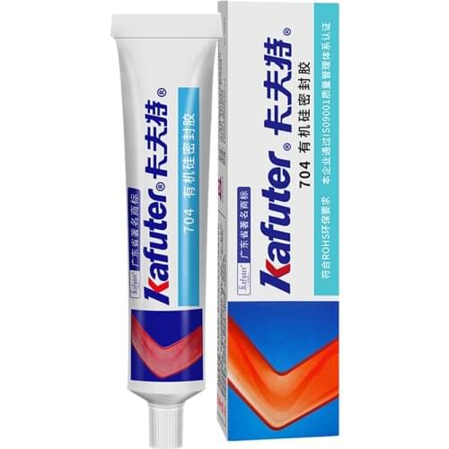 704 Silicone Rubber K-704 White Fixed Silicone Rubber Sealant Components RTV Silicone CPU Cooling Gel Electronic Silicone