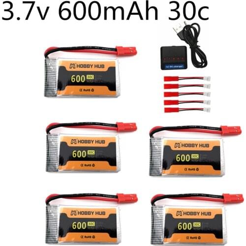 Lipo Battery 3.7v 600mAh 802540 with Jst Plug For 1315S HJ819 HJ818 509W DFDF161 X400 X500 X800 RC Quadcopter Drone Spare Part