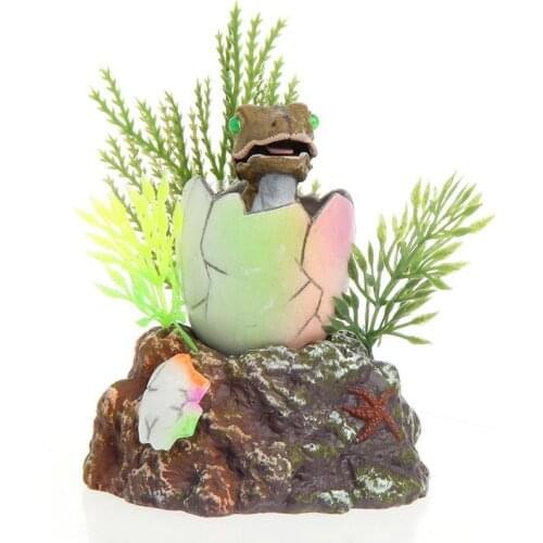 Aquarium Fish Tank Decoration Baby Dinosaur Hatching out Air-operated Aquarium Fish Tank Landscaping Decorations Ornament