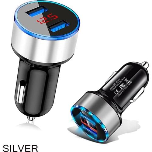 3.1A Dual USB Car Charger With LED Display accessories for Kia Rio K2 K3 K5 K4 Cerato,Soul,Forte,Sportage R,SORENTO,Mohave
