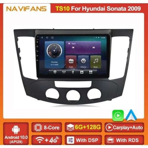 IPS 6G+128GB DSP Android 11 Car Multimedia Player For Hyundai Sonata NF 2009 GPS Navigation Stereo Radio 2 Din Head Unit Monitor