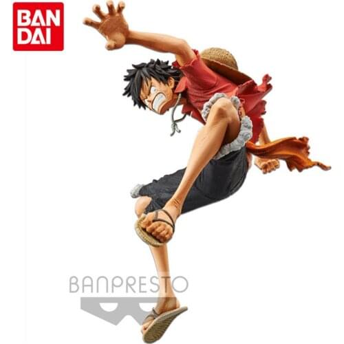 Bandai Genuine KOA Art King One Piece STAMPEDE Theater Version Monkey D. Luffy Anime Action Figure Collect Model Toys Ornaments