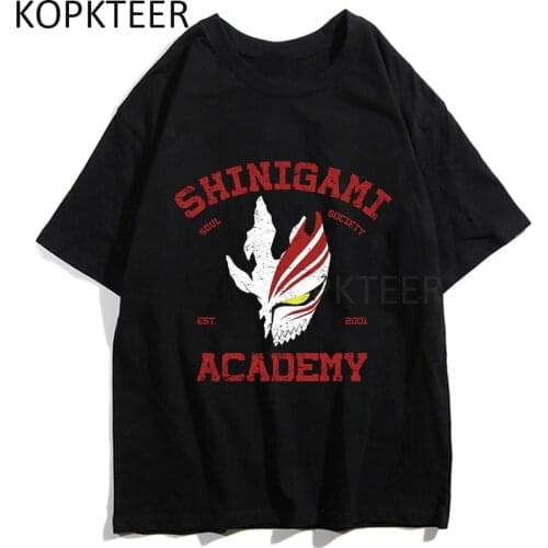 BLEACH Kenpachi Zaraki Anime T-shirts Men Women Harajuku Ullzang T-shirt 90s Fashion Grunge Japanese Style Streetwear Top Tees