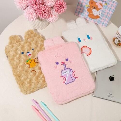 Sleeve Case for 11 Inch Laptop Notebook Bunny Plush Tablet Storage Liner Bag Soft Travel Girl MacBook Air Ipad Handbag Pouch