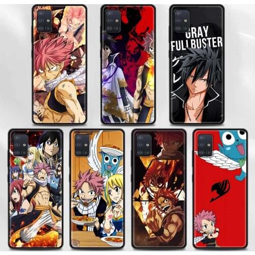 Cover For Samsung A72 A91 A52 A51 A71 A42 5G A12 A02s A01 A32 A01 A11 A21 A21s A31 A41 Case Coque Shell Fairy Tail Natsu Logo