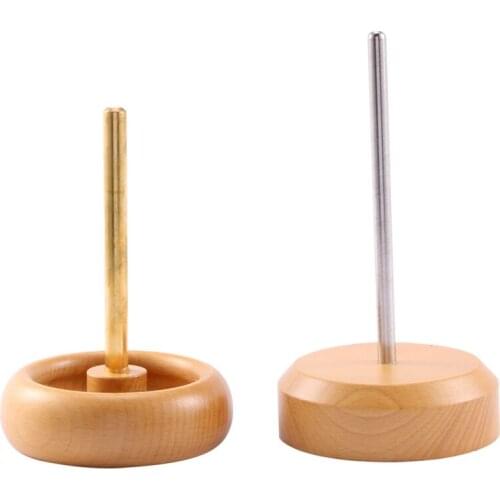 Wooden Bead Spinner Loader Bowl String Seed Beads Chain Tool Jewelry Making Device with 4 Needles Set for Beads and Jewelry Lett