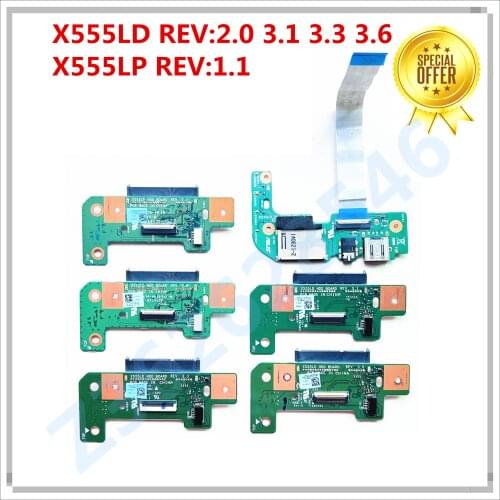 Original For Asus X555L X555LD Laptop HDD Hard Disk Drive Audio Board X555LD REV:2.0 3.1 3.3 3.6 Version 100% Tested Fast Ship