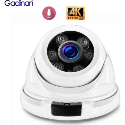 Gadinan IP Camera 8MP 4K 5MP 4MP Super HD Night Vision CCTV P2P Onvif Motion Detection Outdoor Dome Home Video Surveillance PoE