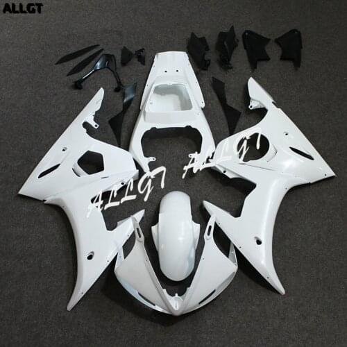 ALLGT Motorcycle Bodywork Fairing Set Unpainted Fairing Kit for Yamaha YZF R6 2003-2004