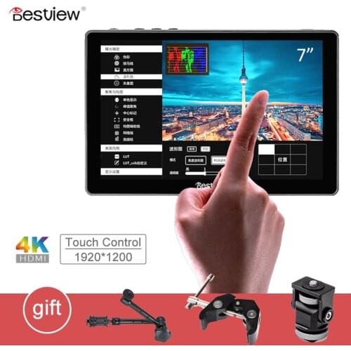 Best View R7 7" 7inch Display 4K HDMI Monitor LCD Touch Control Screen Monitor On Camera Field DSLR Monitor For Video Cameras