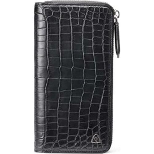 Gete new Nile crocodile male wallet 2021 new long wallet fashion business Hand bag men clutch bag crocodile walllet