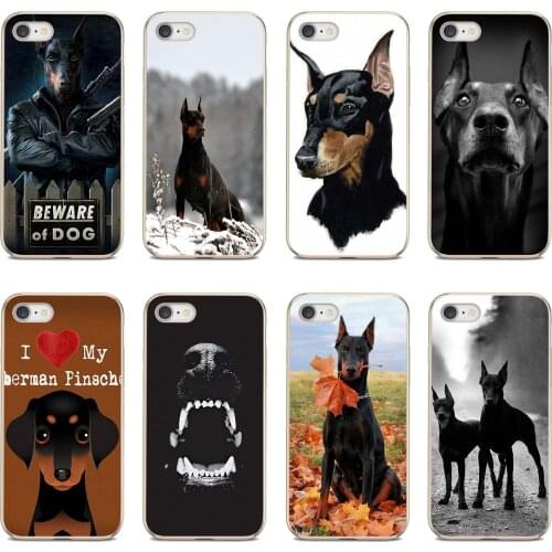 Soft Cases Covers For Xiaomi mi Redmi Note 3 4 4X 5 6 7 8 8t 9 9s 9t 10 pro lite DOBERMAN