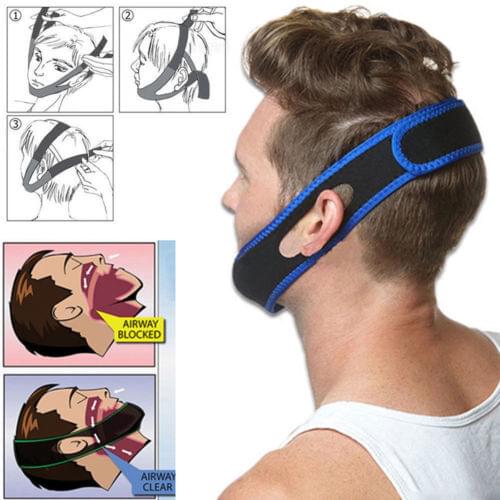 Neoprene Anti Snore Stop Snoring Chin Strap Belt Anti Apnea Jaw Solution Sleep Support Apnea Belt Sleeping Care Tools
