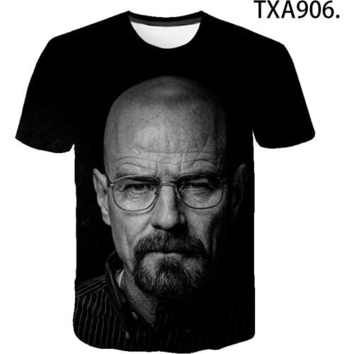 2020 New Fashion Breaking Bad T Shirts Men Women Children Heisenberg 3D Printed Cool Tee Short Sleeve Tops Boy Girl Kids T-shirt