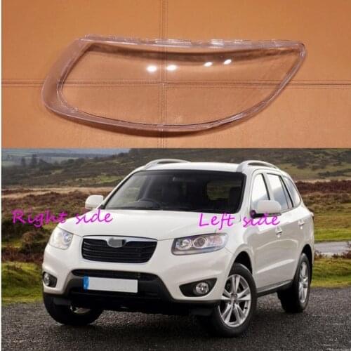 Car Headlight Lens For Hyundai Santa Fe 2008 2009 2010 2011 2012 Headlamp Cover Car Replacement Front Auto Shell Cover
